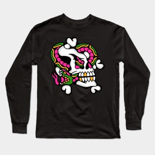 Skull snake Long Sleeve T-Shirt